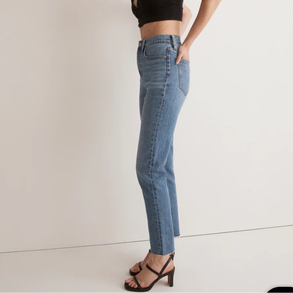 Madewell The Perfect Vintage Crop Jean, women’s size 26, medium wash